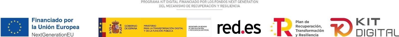Logo Unión Europea - Next Generation EU: El texto dice 
